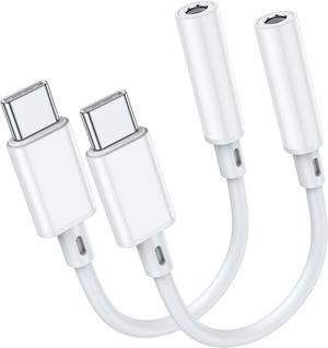 USB C to 3.5mm Headphone Jack Adapter for iPhone 16 Pro Max Plus/15 Pro Max Type C Aux Audio Dongle Cable Cord Compatible with iPad Pro Air 4 5 Mini 6  Galaxy S24/S23/S22/S21 Ultra MacBook