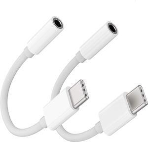 USB-C to 3.5 mm Headphone Jack Adapter for iPhone 16/16 Pro/15/15 Pro/Pro Max/Plus Type C Aux Dongle Adapter Compatible with iPad Galaxy S23/S23/S22/S21Ultra MacBook Note