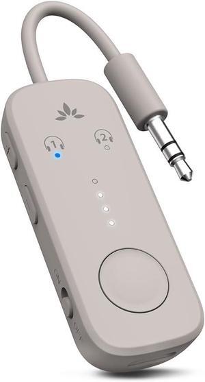 Relay - Premium Airplane Bluetooth 5.3 Adapter Supports 2 AirPods or Headphones with aptX Adaptive 3.5mm AUX Jack Wireless Audio Transmitter for Planes Airline Travel TV