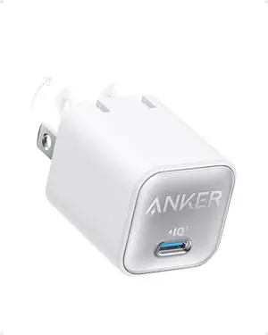 Nano USB C Charger Block 30W PIQ 3.0 Foldable iPhone Charger Fast Charging for iPhone 17/16 Series Galaxy iPad Compatible with MagSafe