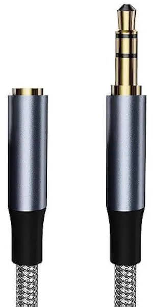 Headphone Extension Cable 5M 3.5 AUX Extension Cable Male and Female 3.5mm Stereo Audio Extension Cable AUX Jack Auxiliary Cable Extension Cable Compatible with iPhone iPad Tablet Media Player etc