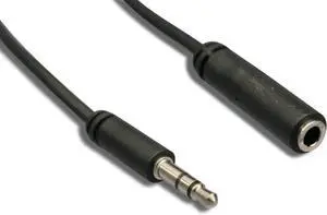 ZAVD32C3-06 3.5mm Stereo Slim Audio Cable M/F Extension 6 28AWG