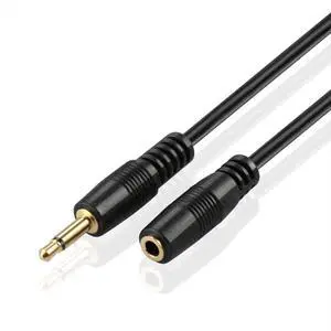 TNP 3.5mm Mono Extension Cable (6FT) - 12V Trigger Cable IR Infrared Sensor Receiver Extension Extender 3.5mm 1/8 TS Monaural Mini Mono Audio Plug Jack Connector Male to Female Cable Wire Cord