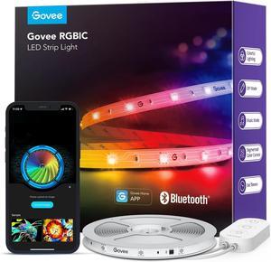 RGBIC LED Strip Lights Smart LED Lights for Bedroom Bluetooth LED Lights APP Control DIY Multiple Colors on One Line Color Changing LED Strip Lighting Music Sync Home Decor 16.4ft