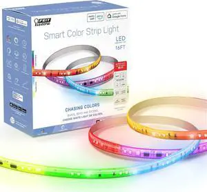 Smart Light Strip 16FT Ultrathin RGBW Color Chasing LED Light Strip 2.4GHz Wi-Fi Enabled Works with Alexa and Google Home Assistant Remote Control (0.4in x 192in) TAPE192/CHASE/AG