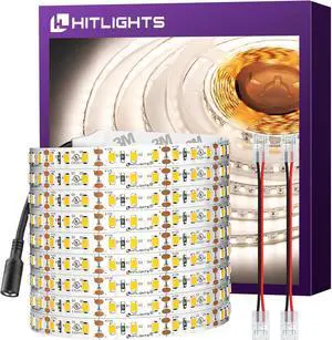 LED Strip Lights Neutral White 4000K 24.6ft High Density 12V Tape Light Dimmable 900 LEDs CRI>90 UL Listed Flexible Rope Lights for Bedroom Kitchen Cabinet(Power Source Not Included)