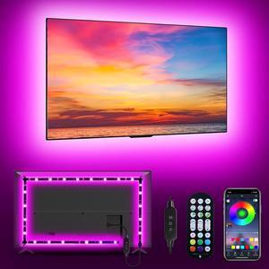 LED Lights for TV Led Backlight 9.84 RGB Led Strip Lights USB TV Lights Behind 32-43 TV APP Remote Control Music Sync TV LED Lights