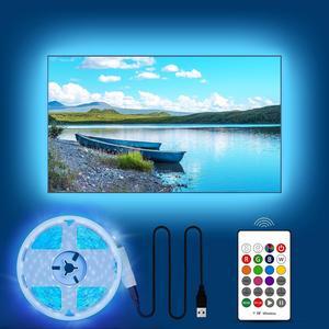 Led Lights for TV 82 85 86 90 95 Inches 21Ft TV Led Backlight for TV Home Theater Ambient Lighting Gaming Decor Room Decor Easy-Bending Design TV Lights USB Powered TV Lights