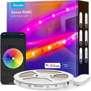 RGBIC LED Strip Lights 16.4ft WiFi LED Lights Work with Alexa and Google Assistant Smart LED Strips App Control DIY Music Sync Color Changing Lights for Bedroom Home Decor