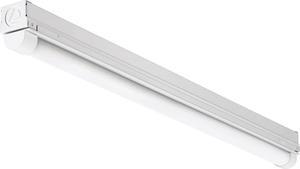 2ft Light Fixture LED Strip Light 120V 4000K Cool White Light 2-Foot 1-Light White (MNSL L23 1LL 120V 40K 80CRI M6)