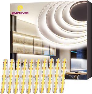COB LED Strip Lights Neutral White 25ft 24V 4000K Tape Light Premium High Density 3600LEDs/Spool Ra 90+ 300+Lumens/ft 3W/ft UL Listed 5 Year Warranty (Power Supply Sold Separately)