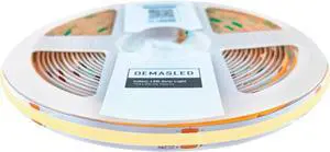 24V COB LED Strip Cool White 1100lm/m 8mm PCB 16.4ft High-Output LED Tape for Task Accent Kitchen Home Office Commercial Indoor Under Cabinet and Decorative Lighting Applications