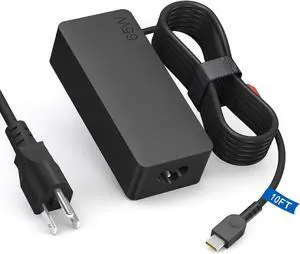 Upgrades 65W 45W Charger for Lenovo Laptop, USB Type C Power for Lenovo Yoga, Thinkpad, Chromebook Computer,14Ft, 65W USB C Lenovo Laptop Universal AC Adapter