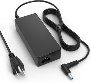65W 45W HP Laptop Charger for HP Pavilion X36 Envy Elitebook 840 G3 ProBook Model 15 Zbook with Power Cord Replacement Computer Charger for HP Laptop Blue Tip