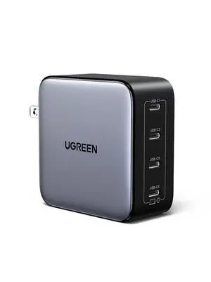 100W USB C Charger Block Nexode 4-Port Type C Charger GaN Charger USB C Power Adapter Compatible with MacBook Pro/Air  XPS iPhone 16/15 Galaxy S24/S23 iPad Air Pixel 8 Steam Deck