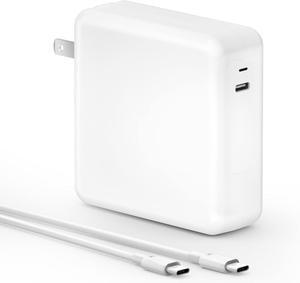 100W USB C Charger for MacBook Pro 16 15 14 13 inch 2021 2020 2019 2018 New MacBook Air iPad Pro USB-C Type C Laptop Power Adapter Supply 6.6ft 5A USB C to C Charging Cable