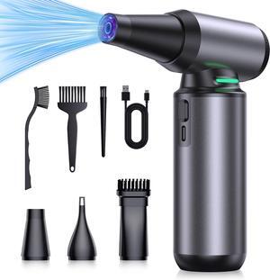Compressed Air Duster 150000RPM Electric Air Duster with Brushless Motor 3-Gear Mini Blower Replace Canned Air Jet Dry Blower for Computer Keyboard Car Home Outdoor Cleaning