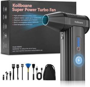 Compressed-Air-Duster 150000RPM Electric Air Blower Mini Powerful Cordless Rechargeable 8000mAh Battery Jet Dry Portable Jet Turbo Fan Dust Snow Blower for Cleaning Car/Keyboard/PC/Home