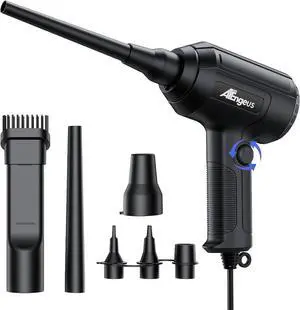 Air Duster Stepless Speed Electric Air Duster Multi-Use Compressed Air Duster Keyboard Cleaner Replace Canned Air Air Blower for Clean Dust Hairs Laptop PC