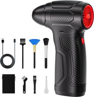 Compressed Air Duster Mini Blower Turbo Fan 200000RPM Electric Duster Rechargeable Cordless Air Blower Replaces Compressed Air Cans for Outdoor Offices Car Crevice Cleaning Keyboard Cleaning