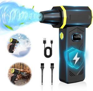 Compressed Air Duster 360000RPM Electric Air Duster with LED Display 4 Gear Adjustable Rechargeable Cordless Jet Dry Blower Replace Compressed Air Can Air Duster for Car Computer Home Outdoors