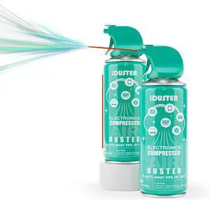 Compressed Keyboard Cleaner Air Spray - 3.5oz (Pack of 2) Small Canned Air Duster for Computers Car Duster Air Blower