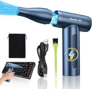 Compressed Air Duster 200000RPM Electric Air Duster Mini Rechargeable Air Blower Keyboard Cleaner No Canned Air Duster-Replace Compressed Air Can Cordless Air Duster for Pc Car Home