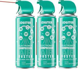 Keyboard Cleaner Air Spray - Air Duster Compressed Air Can for PS5 Computer PC Keyboard Electronics 3PCS(10oz)