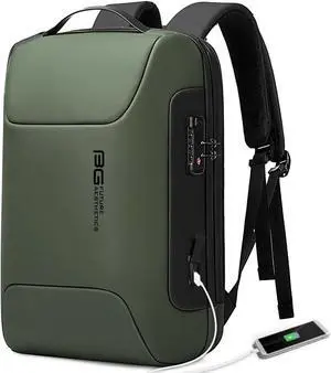 15.6INCH Slim Laptop BackpackOffice Business Laptop with Lock Anti Theft Travel Backpack with USB3.0 Charging Port for Men and Women