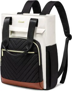 Laptop Backpack for Women 15.6 Inch Work Laptop Bag Teacher Nurse Backpack Wide Open Travel Tote Backpack Purse Business Computer Daypack