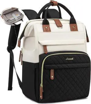 Laptop Backpack for Women 15.6 Waterproof Nurse Bag Teacher Work Backpack Purse for Women Travel Computer Backpack for College Office Business Ladies