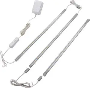 Under Cabinet Lighting 3pcs Linkable LED Strip Light Bars Kit 11 Watt 900LM Led Counter Shelf Lighting for Kitchen Office (Warm White)