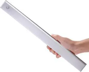 Battery Powered Operated Closet Lights Motion Sensored Activated Rechargeable Under Counter Cabinet Lighting Wireless Indoor Magnetic Lights for Closets Kitchen Wardrobe Stairs Pantry Cold White 40cm