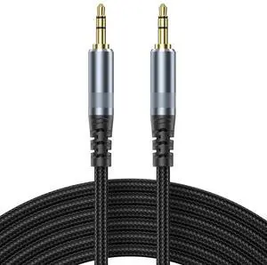 AUX Cable 10ft 3.5mm Audio Cable Long Aux Cord Male to Male 10 Feet Auxiliary Headphone Stereo TRS 1/8 Jack Hi-Fi Sound Compatible with Car TV Laptop Smartphone Tablet