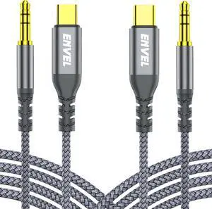 USB C to Aux 3.5mm Audio Jack Cable 4ft 2 Pack Type C to Aux Headphone Cord Car Stereo Speaker Compatible with iPhone 15 16 Pro Max iPad Pro Galaxy S25 S24 S23 Pixel 8