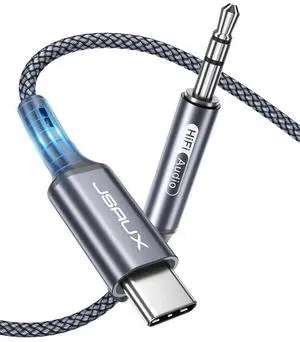 USB C to 3.5mm Audio Aux Jack Cable 3.3ft USB Type C to 3.5mm Headphone Stereo Car Cord Compatible with iPhone 16 15 Pro Max Plus  Galaxy S24 S23 S22 S21 Note 20 iPad Pro Pixel 5 4 XL