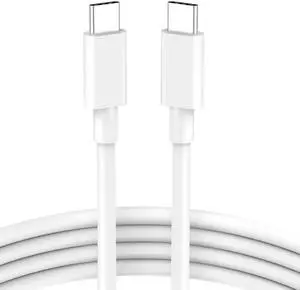USB C to USB C Cable 100W for MacBook Pro/Air Charger iPad Pro 13/12.9/11 inch Air 5/4 Mini 6 iPhone 16/15 Pro Max Plus  Type C PPS Fast Charging Cord 6.6FT