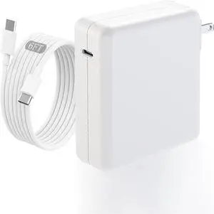 Macbook Pro Charge 140w Fast Mac book Air/Pro Charger With 6FT Fast Charger USB C to C Cable Cord For  MacBook Pro/MacBook Air 16 15 14 13 Inch M1 M2 M3 iPad Pro  Galaxy & All USB C Device