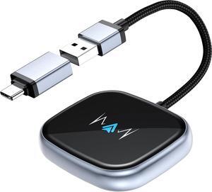 Wireless Android Auto Adapter Wireless carplay Adapter Latest NFC Touchscreen Connectivity Wireless Plug-and-Play for Android Devices (Android 11 and Above)