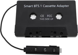 DC5V Bluetooth Cassette Adapter BT5.1 Universal Wireless Cassette Tape to Aux Adapter for Cars Trucks with Cassette Player