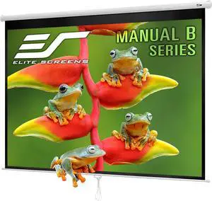 Manual B Series 100-inch Diagonal 4:3 Pull Down Projection Manual Projector Screen with Auto Lock M100V