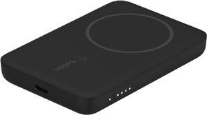 Portable Charger MagSafe Compatible Wireless Power Bank - 7.5W Wireless Charger - Portable Magnetic Battery Pack for iPhone 16 15 14 13 Plus Pro Pro Max Mini AirPods & More - Black