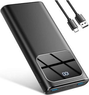 Portable Charger 10000mAh Power Bank with PD 15w Fast Charging USB C in&out External Battery Pack Portable Cell Phone Charger for iPhone 16 15 14 13 /Pro/Pro Max/Plus  S23 S22 Android Phone