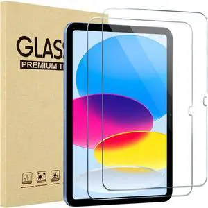 Screen Protector for iPad A16 2025 11th/10th 2022 Generation (11-inch/10.9) HD Clear Tempered Glass Film Guard -2 Pack
