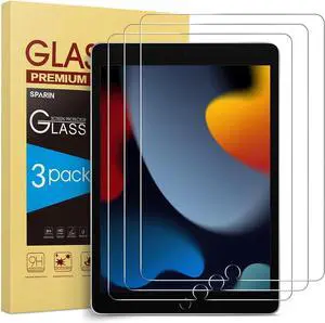 3 Pack Screen Protector for iPad 9th 8th 7th Generation 10.2 Inch (2021/2020/2019 Model) Tempered Glass for iPad 10.2