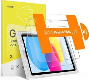 Screen Protector for iPad A16 11 inch 11th/10th Generation 10.9 Inch (2025/2022) Tempered Glass with Auto Application Tray for iPad 11/10 Gen Easy Installation Case Friendly 2 Pack