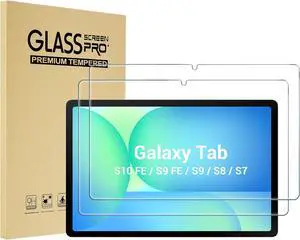 2 Pack Screen Protector for Galaxy Tab S10 FE 2025/Tab S9 FE 10.9/ S9 2023/ Tab S8 2022/ Tab S7 2020 11 Hardness Tempered Glass Screen Film Guard for Tablet SM-X520/X510/X710/X700/T870