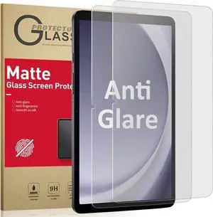 [2 Pack] Matte Glass Screen Protector Compatible with  Galaxy Tab A9+/S10 Fe/S9 fe (11 inch 2025 Released) Anti-Glare & Fingerprints/Tempered Glass/Bubble Free Tablet A9+/S9 fe Model 2024