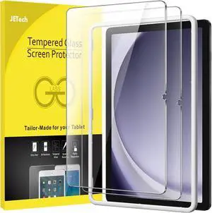 Screen Protector for  Galaxy Tab A9+ / A9 Plus 11-Inch 2023 with Easy Installation Frame Tempered Glass Film HD Clear 2-Pack