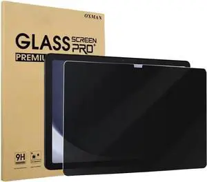 OXMAN Privacy 1 Pack Screen Protector for  Galaxy Tab A9 Plus 11 Inch 2023 Case Friendly Tempered Glass for  Tablet A9 Plus/ A9+ 11 5G (SM-X210/X216/X218) transparent